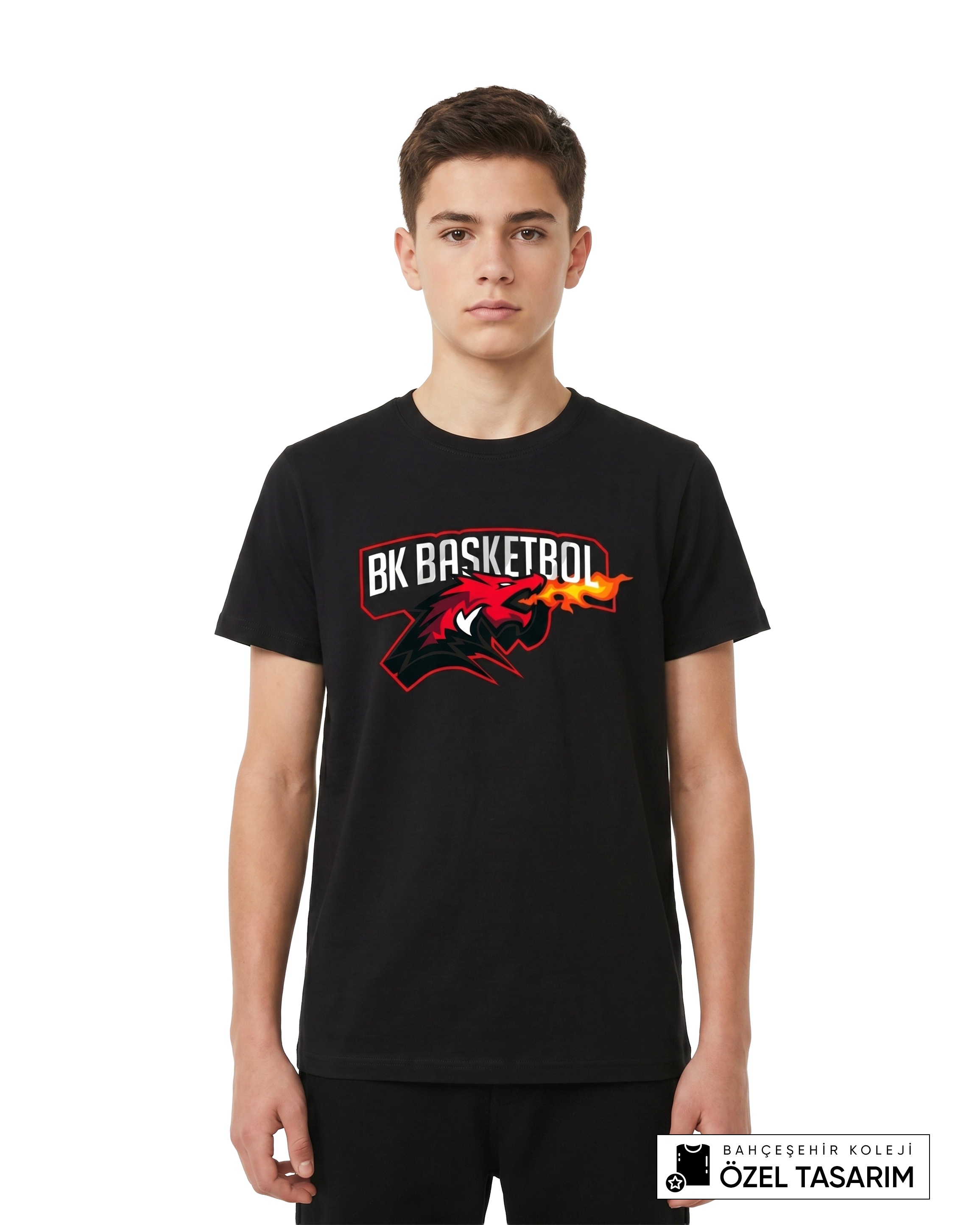 Bahçeşehir Koleji BK Basketbol Logolu Özel Tasarım T-shirt