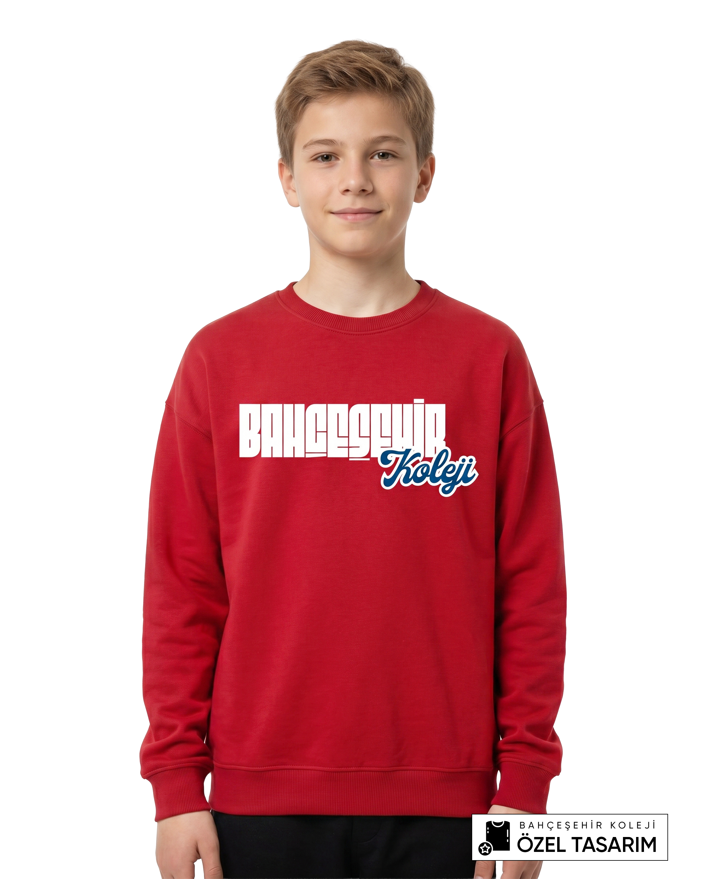 Bahçeşehir Koleji Özel Tasarım Yazılı Sweatshirt