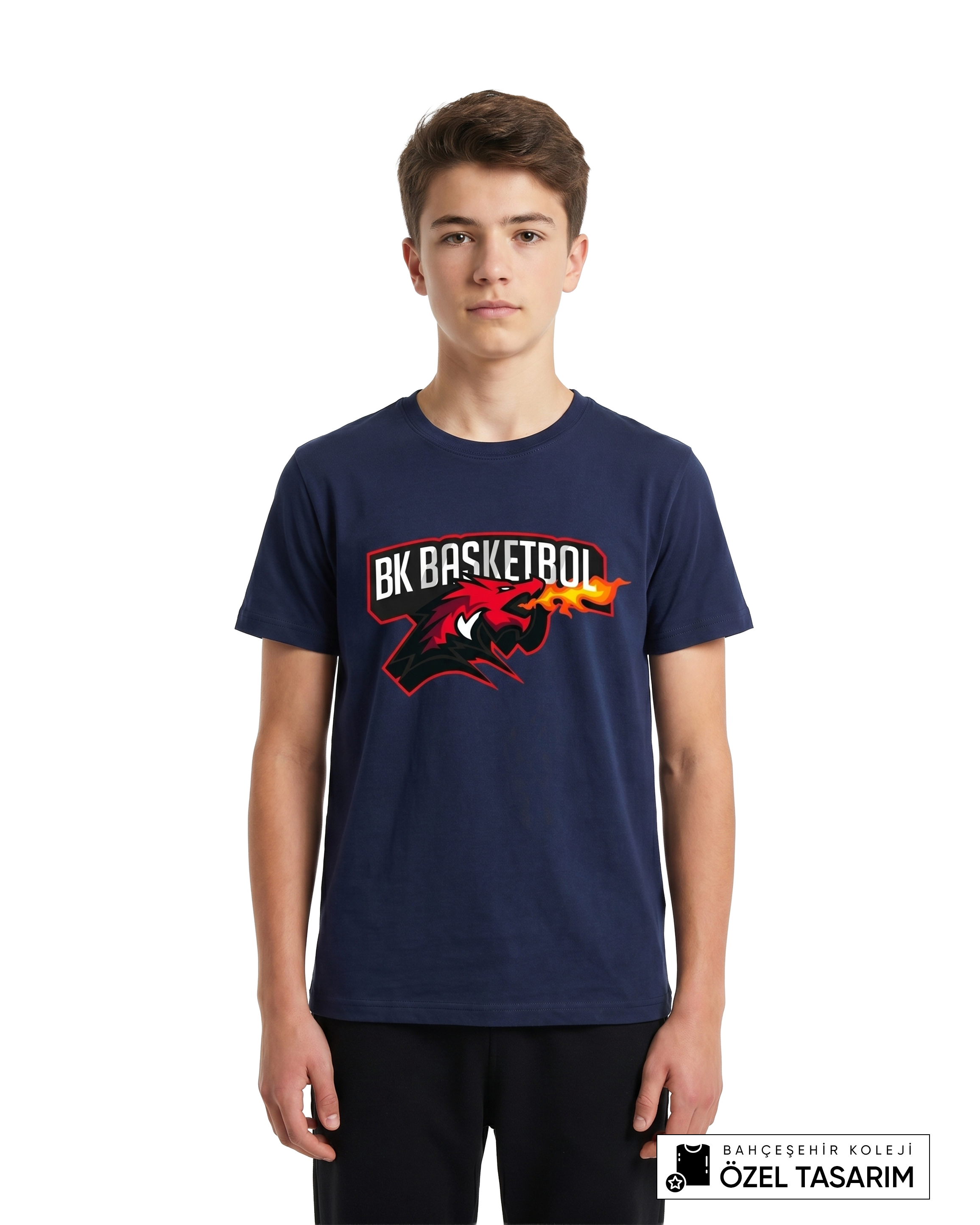 Bahçeşehir Koleji BK Basketbol Logolu Özel Tasarım T-shirt