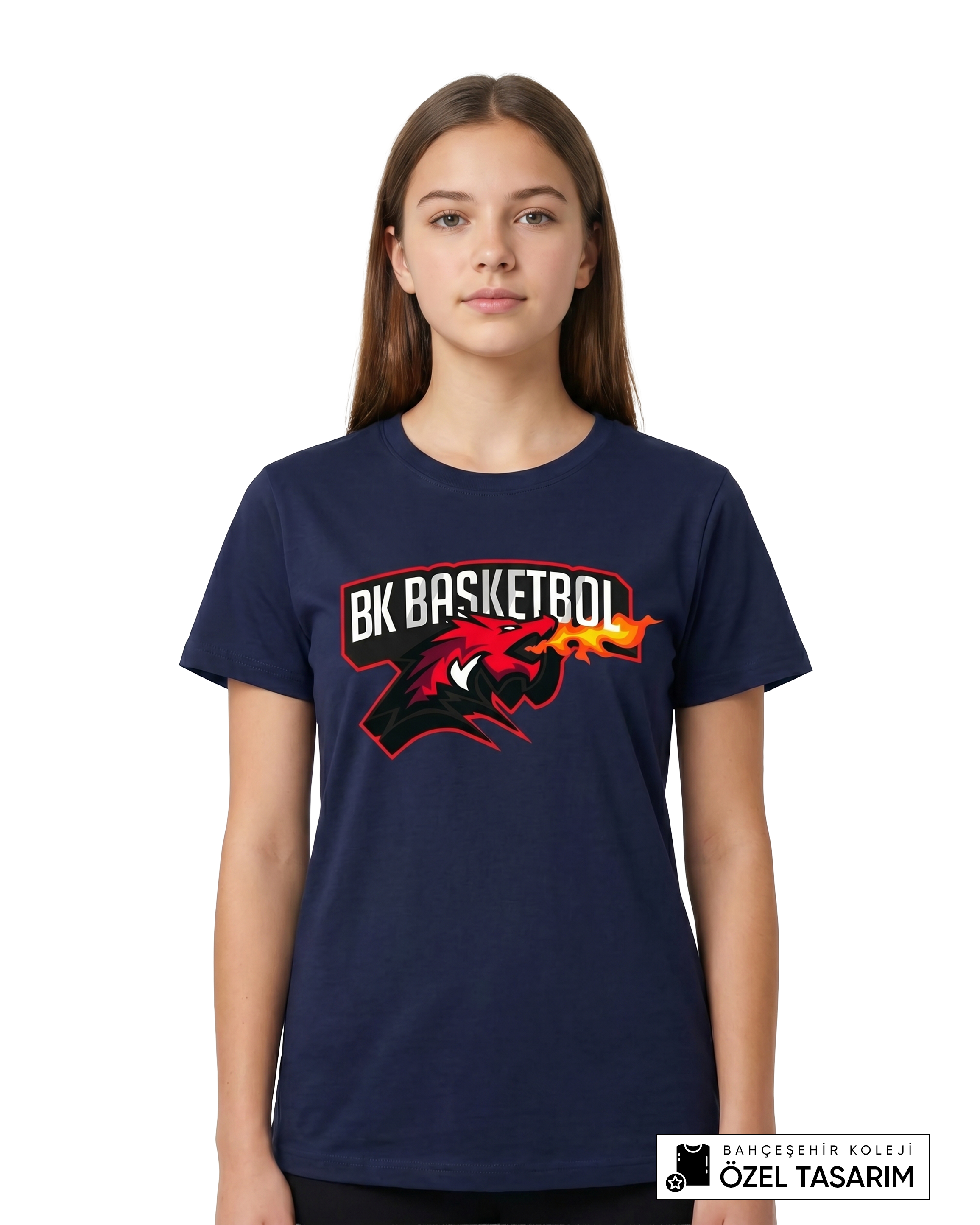 Bahçeşehir Koleji BK Basketbol Logolu Özel Tasarım T-shirt