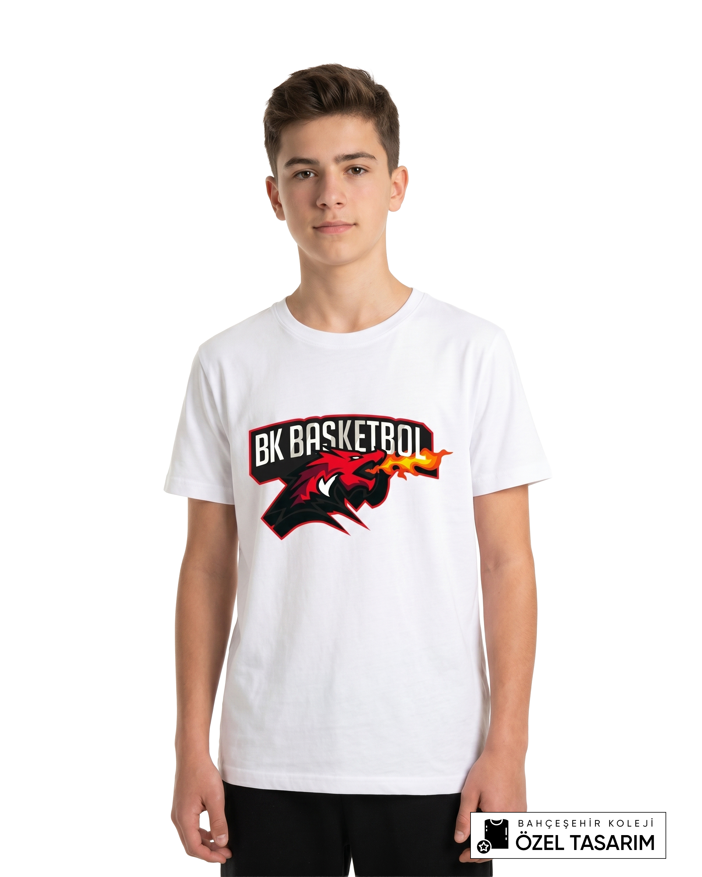 Bahçeşehir Koleji BK Basketbol Logolu Özel Tasarım T-shirt