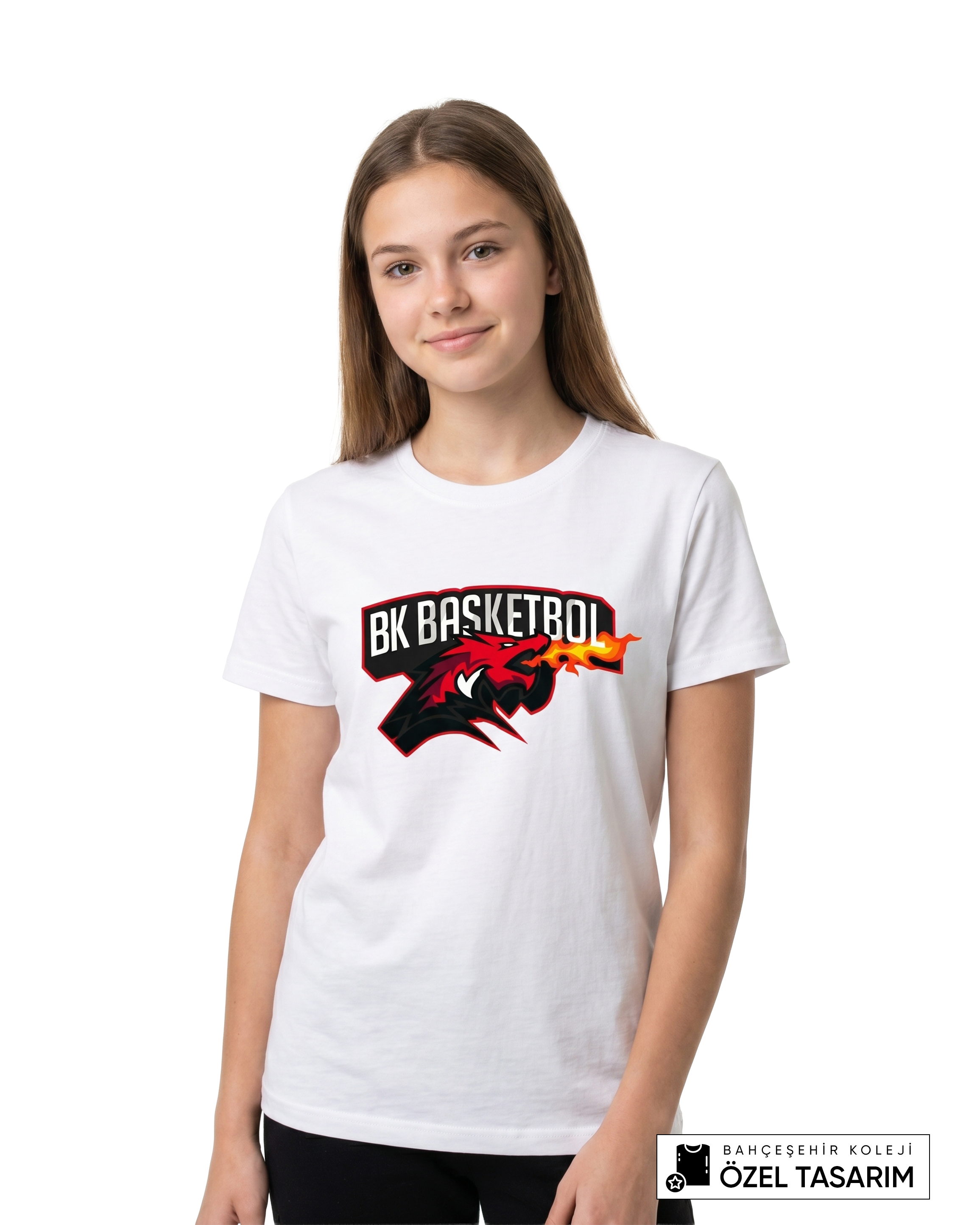 Bahçeşehir Koleji BK Basketbol Logolu Özel Tasarım T-shirt