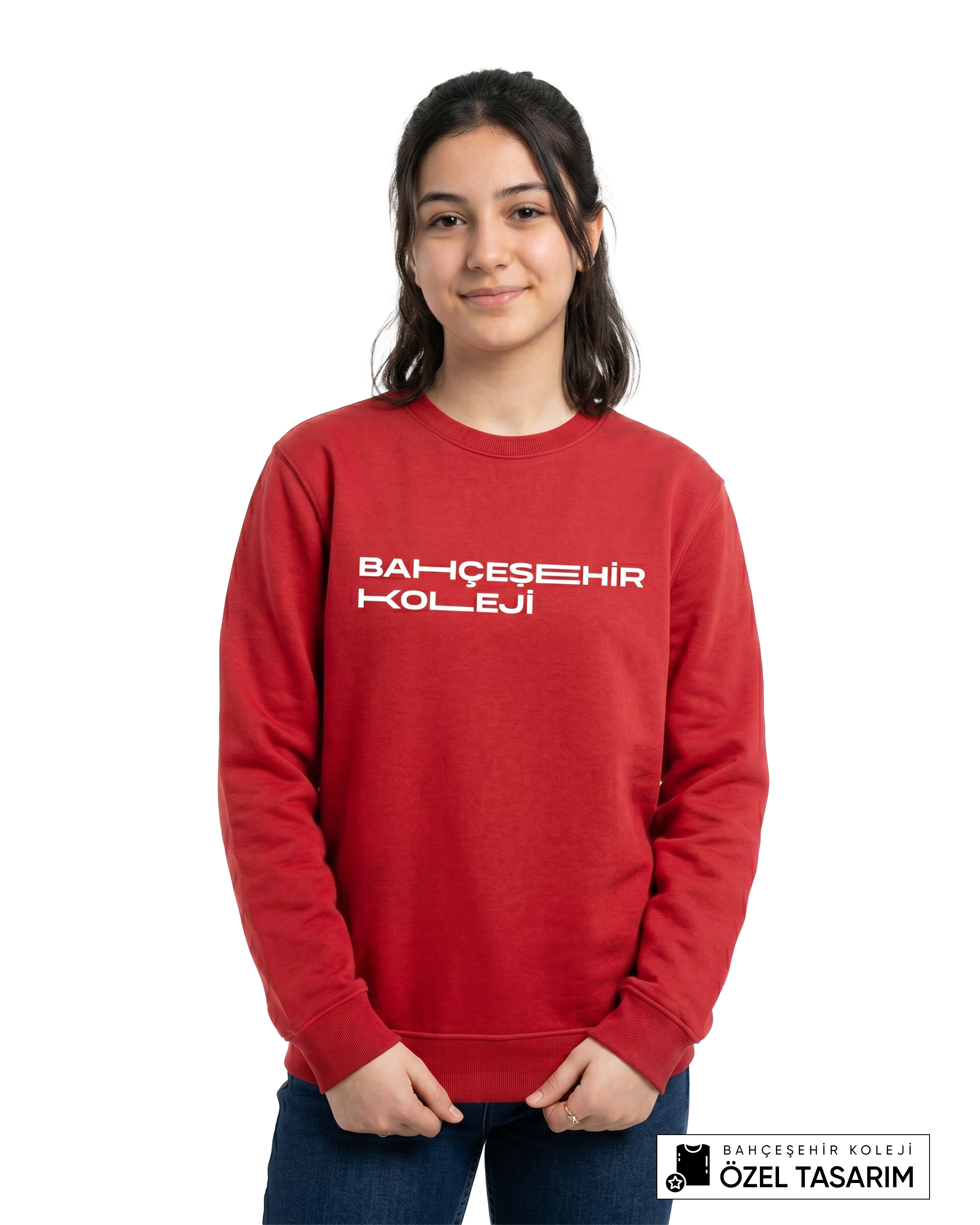 Bahçeşehir Koleji Özel Tasarım Yazılı Sweatshirt