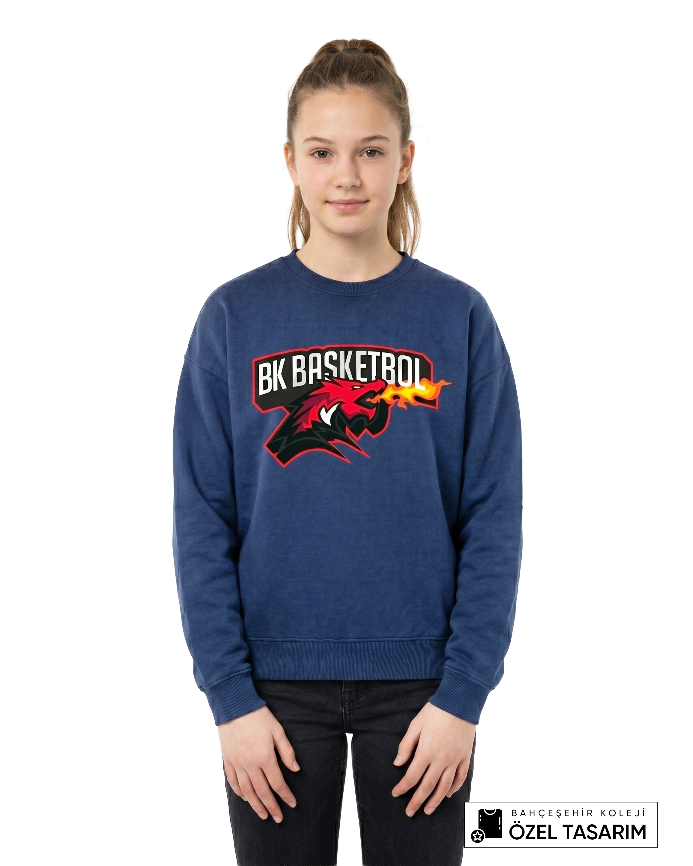 Bahçeşehir Koleji BK Basketbol Özel Tasarım Sweatshirt
