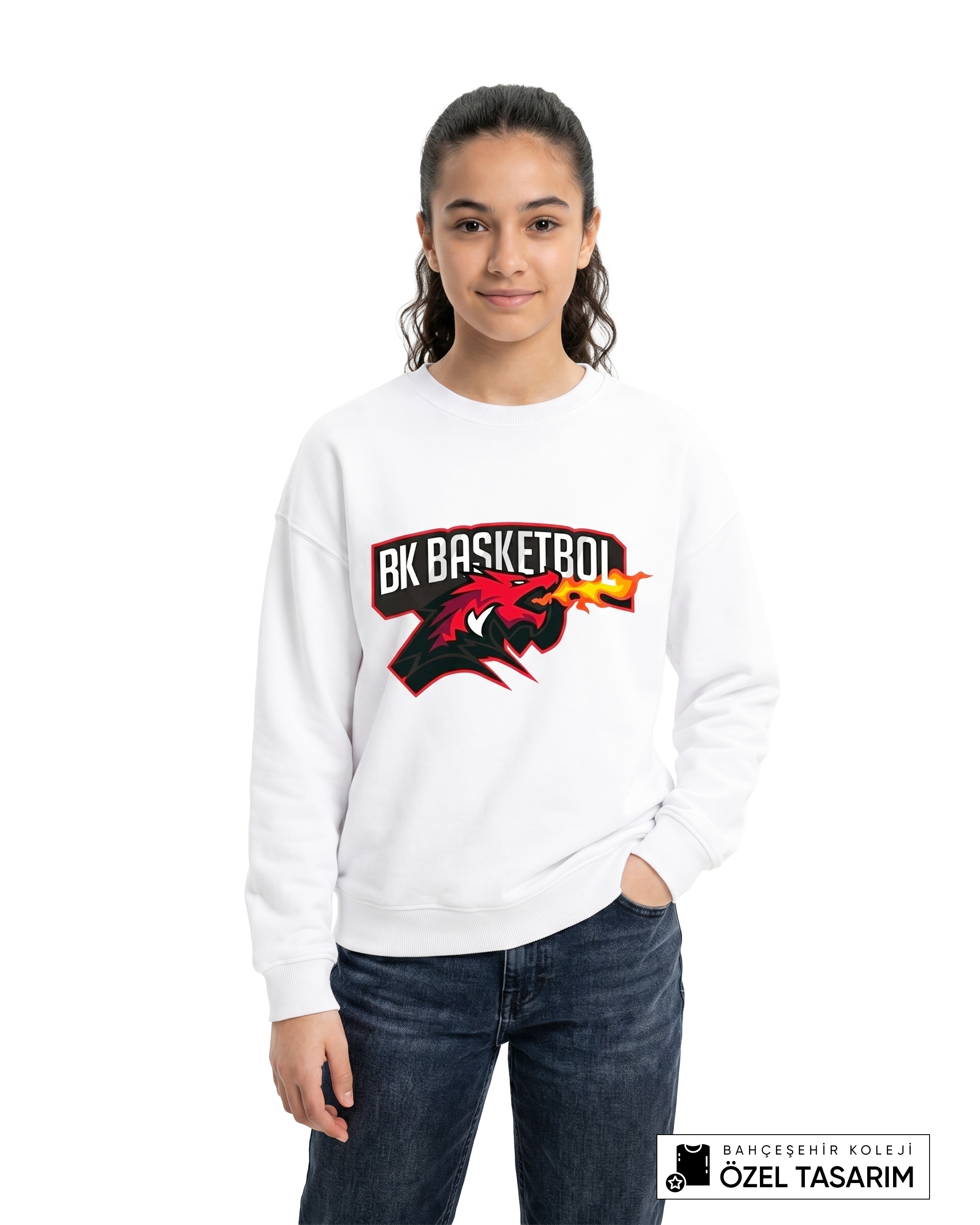 Bahçeşehir Koleji BK Basketbol Özel Tasarım Sweatshirt