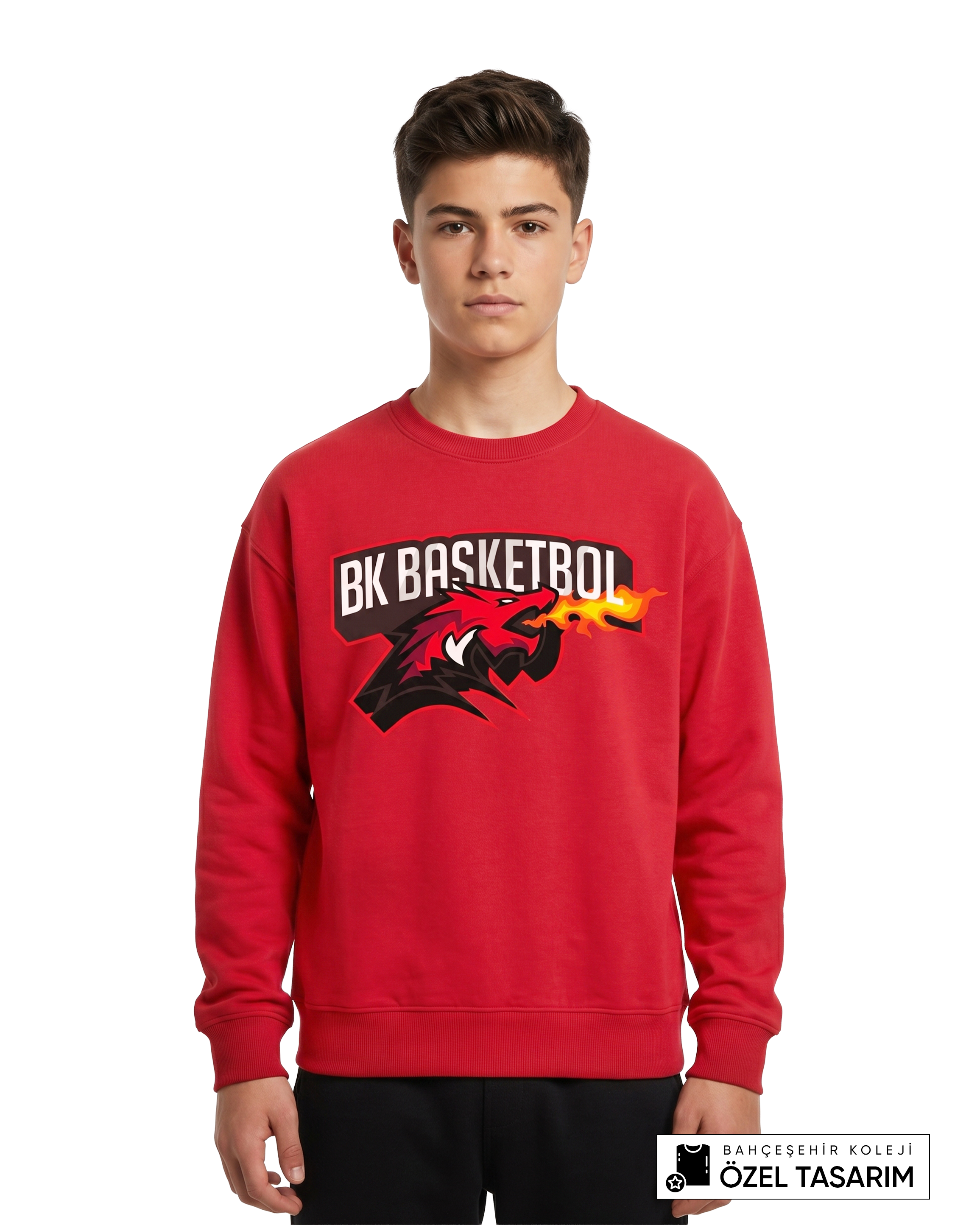 Bahçeşehir Koleji BK Basketbol Özel Tasarım Sweatshirt