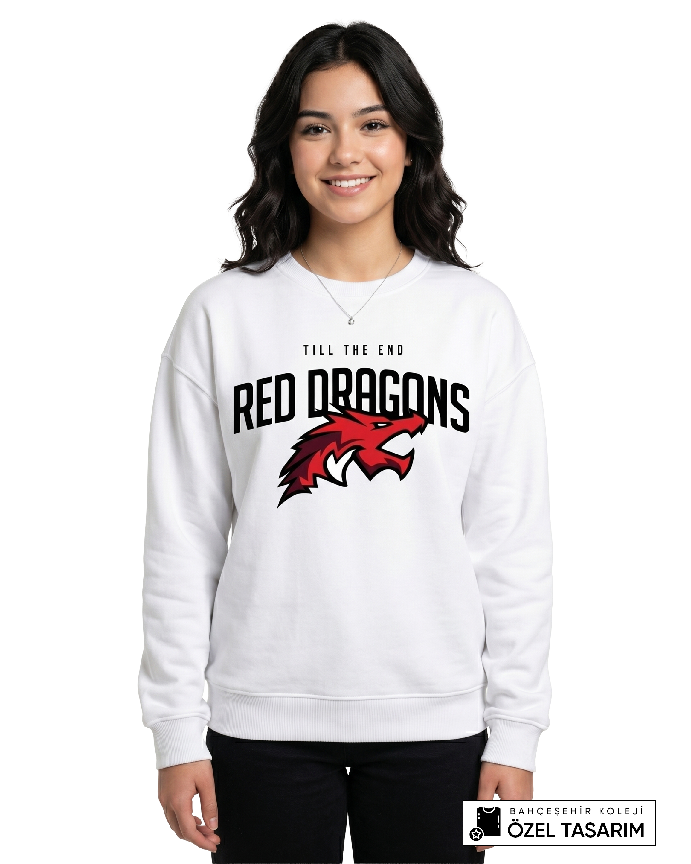Bahçeşehir Koleji Red Dragons Özel Tasarım Sweatshirt