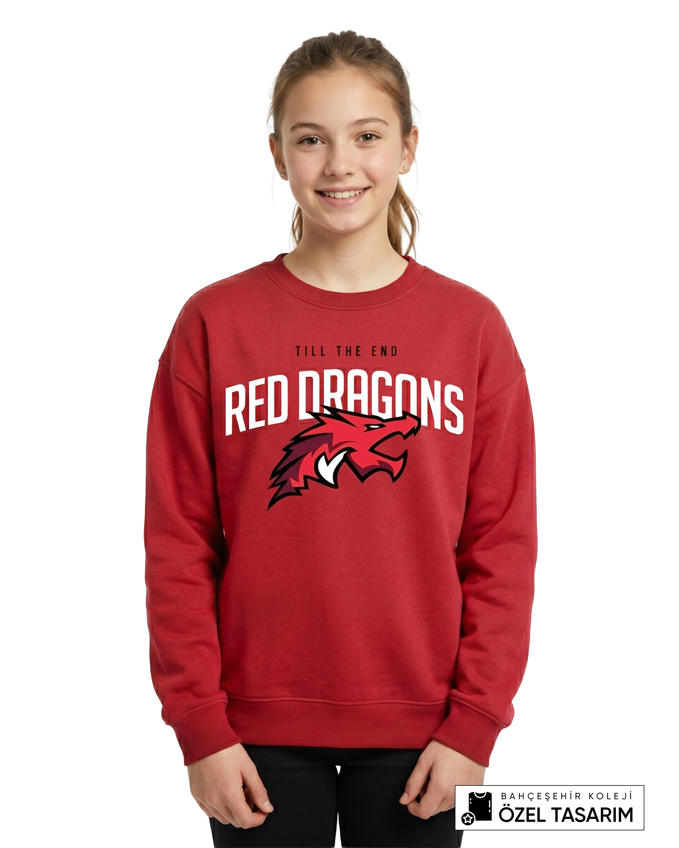 Bahçeşehir Koleji Red Dragons Özel Tasarım Sweatshirt
