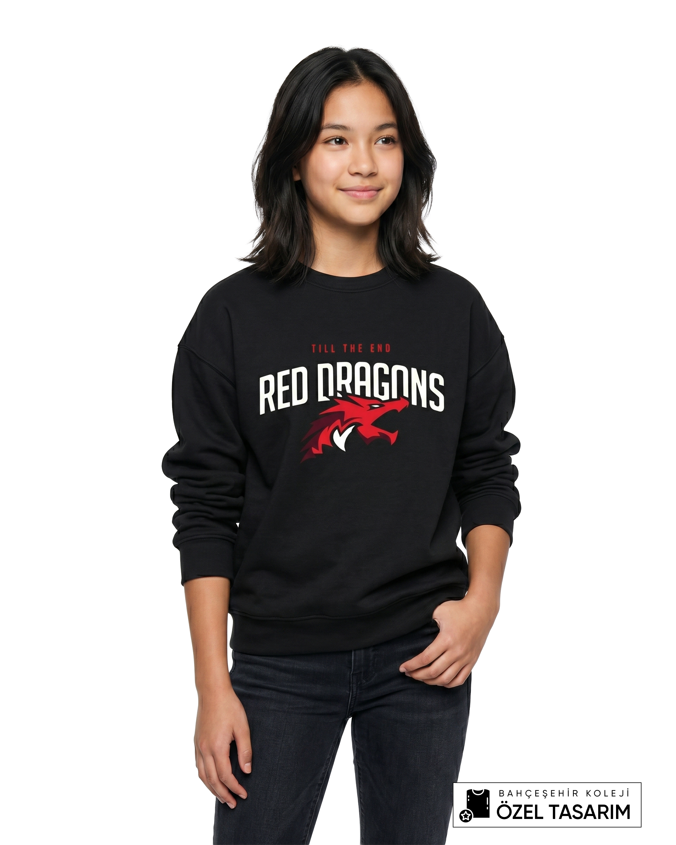 Bahçeşehir Koleji Red Dragons Özel Tasarım Sweatshirt