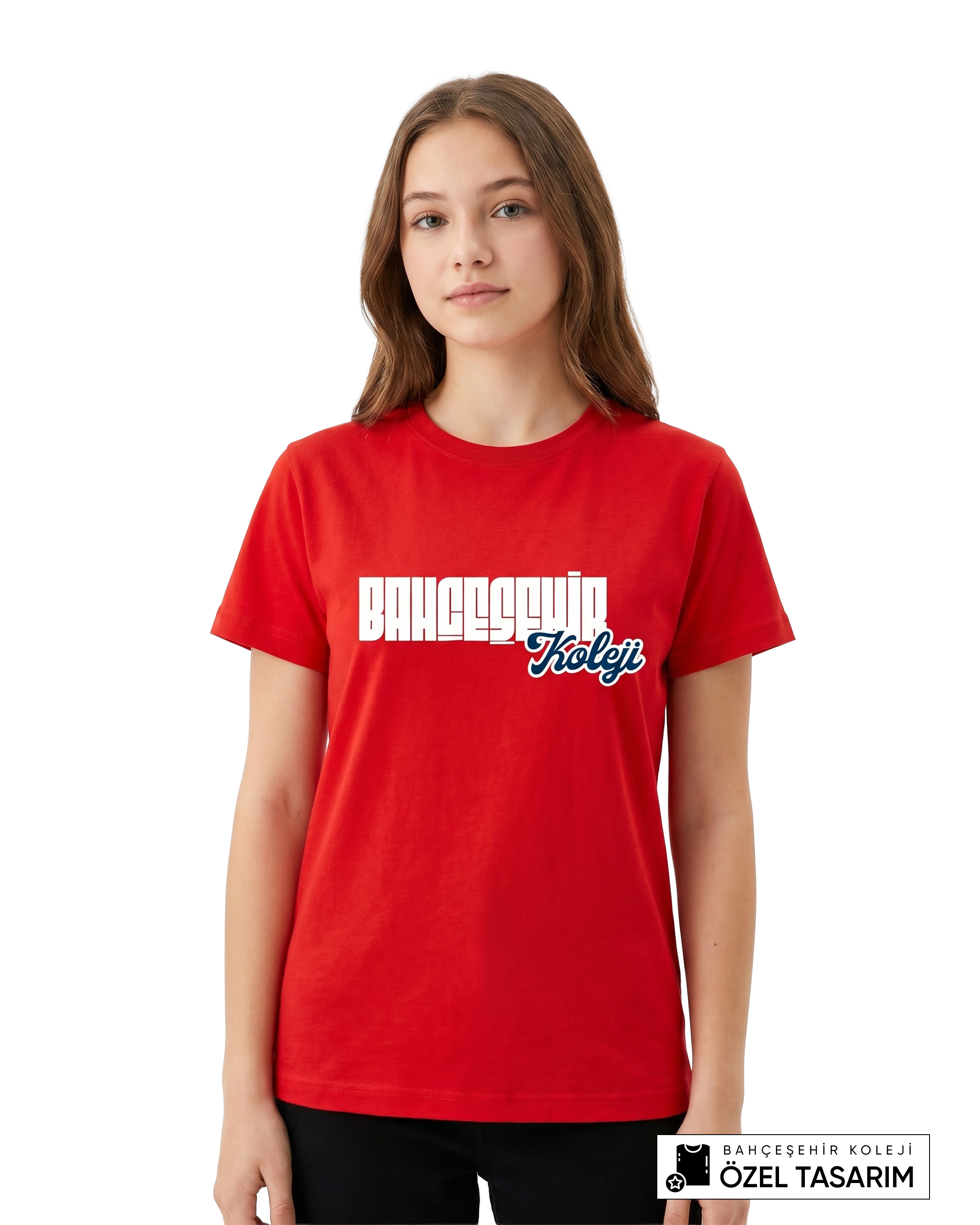 Bahçeşehir Koleji Özel Tasarım Yazılı T-shirt