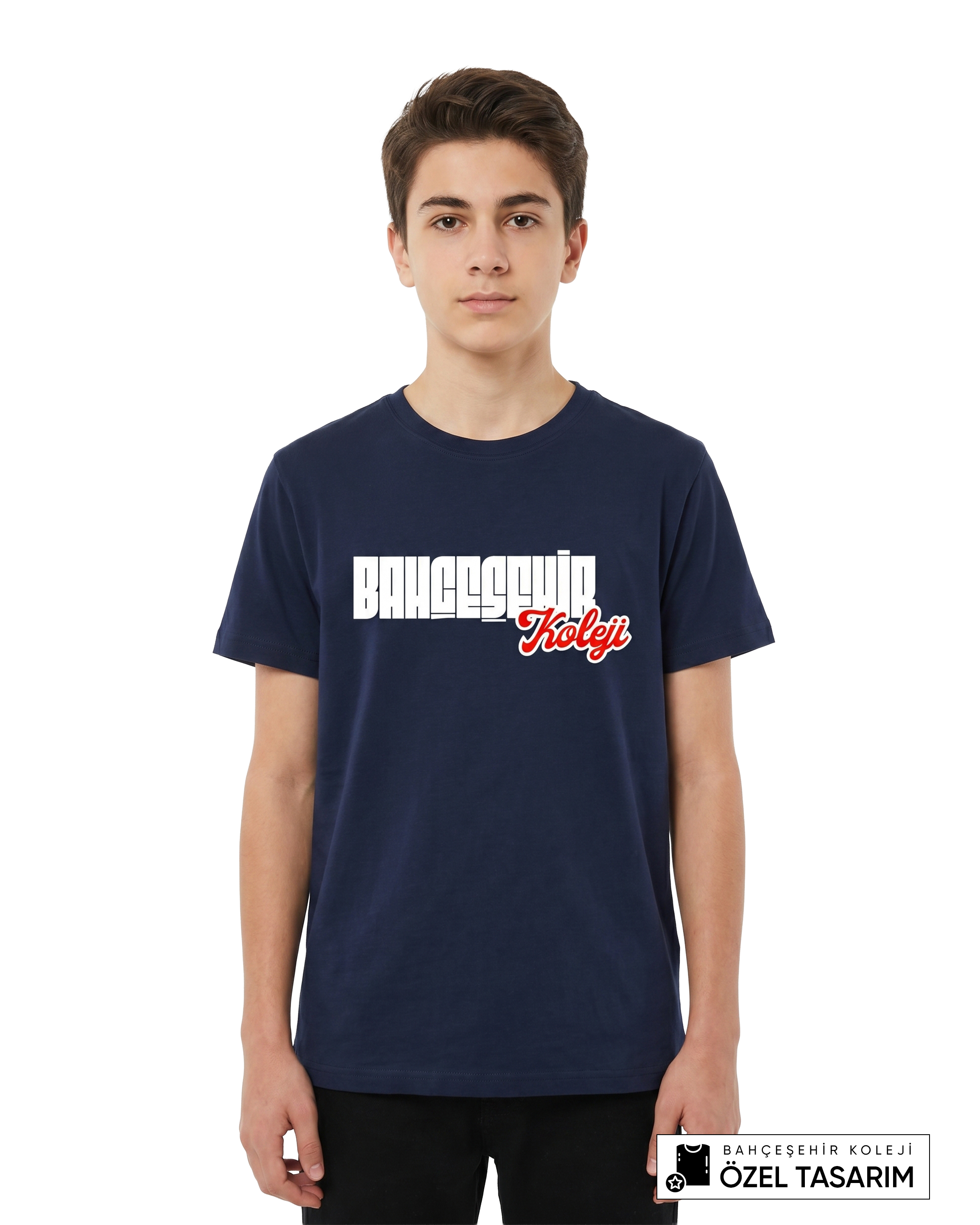 Bahçeşehir Koleji Özel Tasarım Yazılı T-shirt