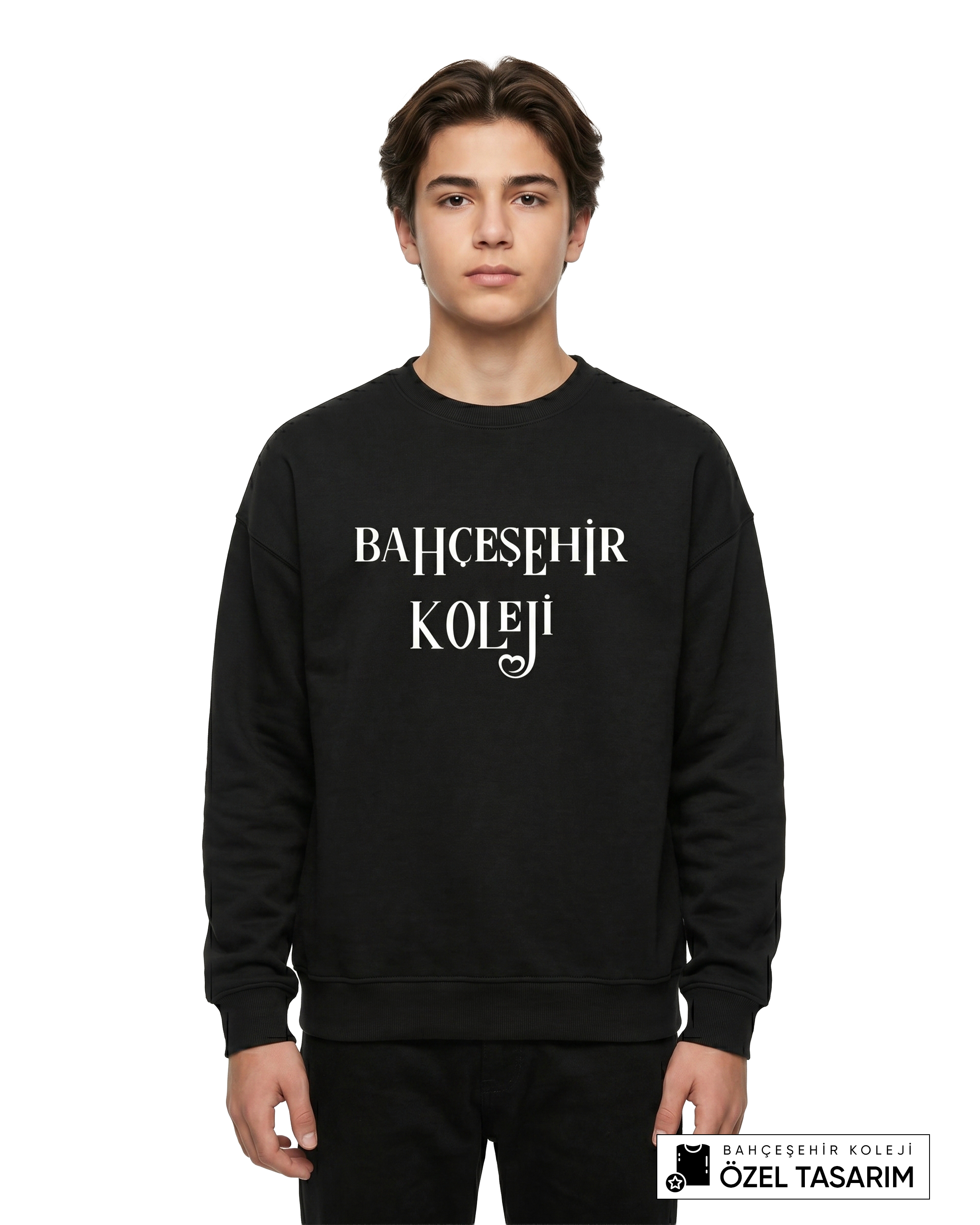 Bahçeşehir Koleji Özel Tasarım Yazılı Sweatshirt