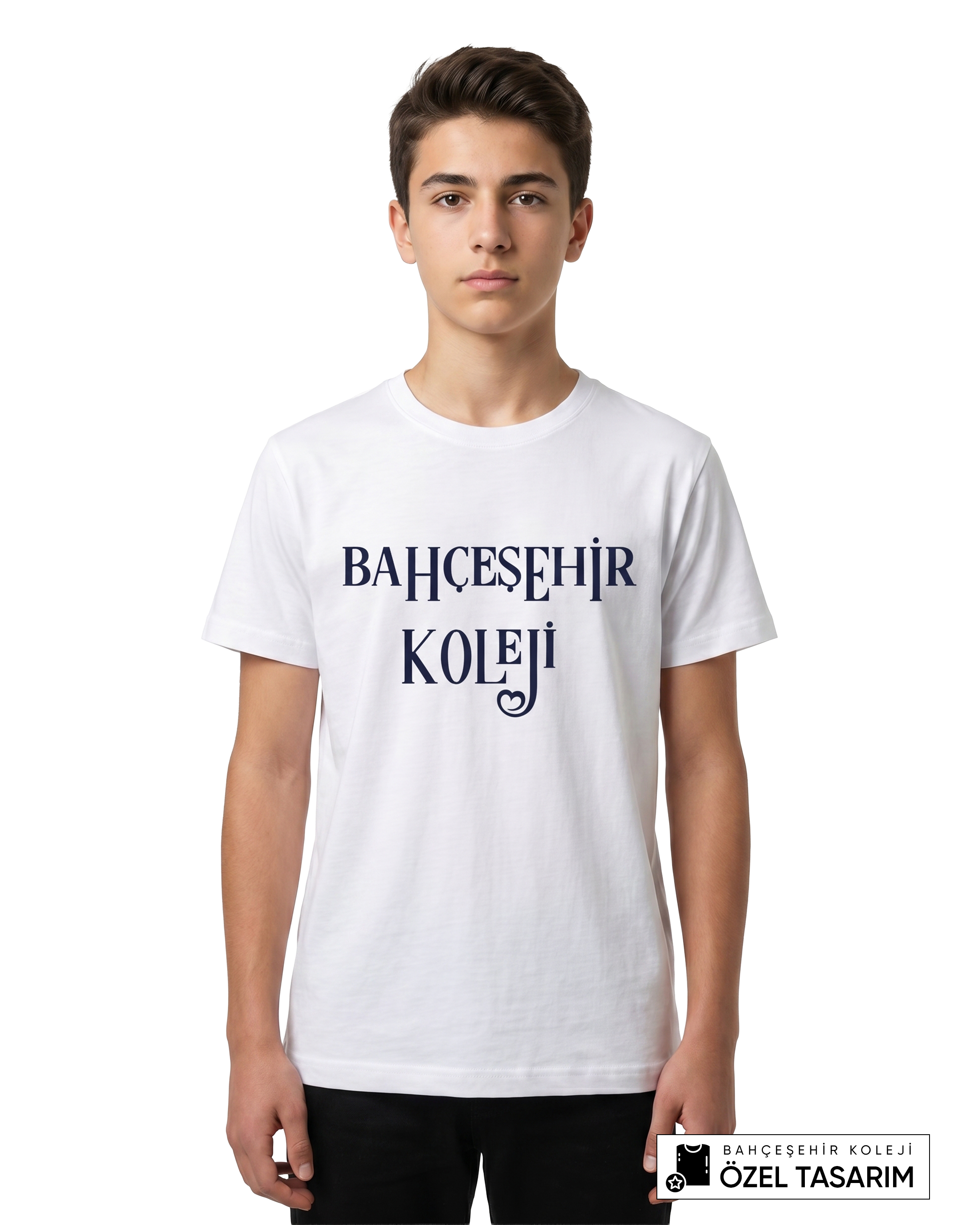 Bahçeşehir Koleji Özel Tasarım Yazılı T-shirt