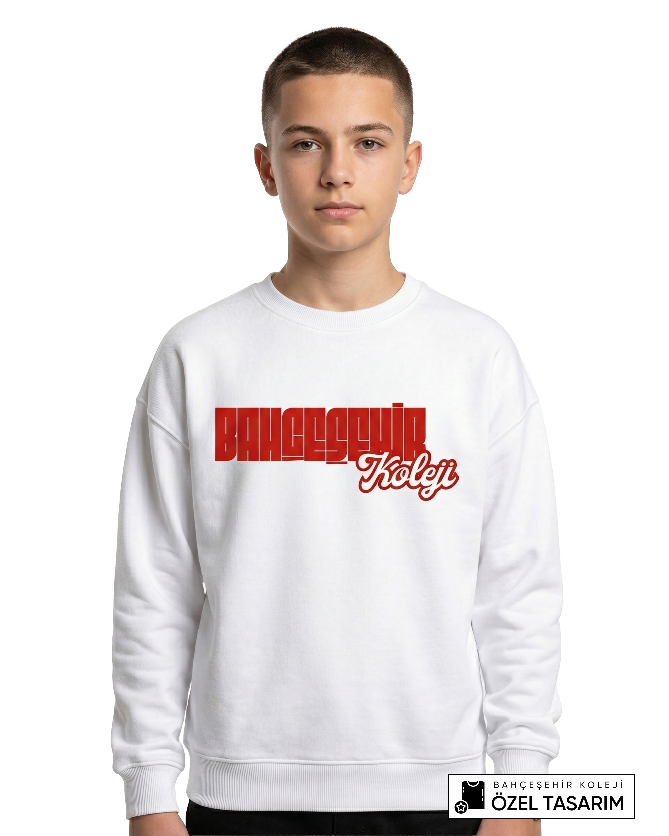 Bahçeşehir Koleji Özel Tasarım Yazılı Sweatshirt