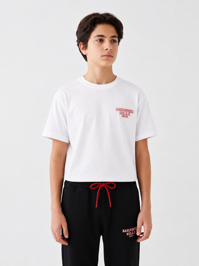 Bahçeşehir Koleji 26-27 Yeni Sezon Özel Tasarım Beyaz T-Shirt