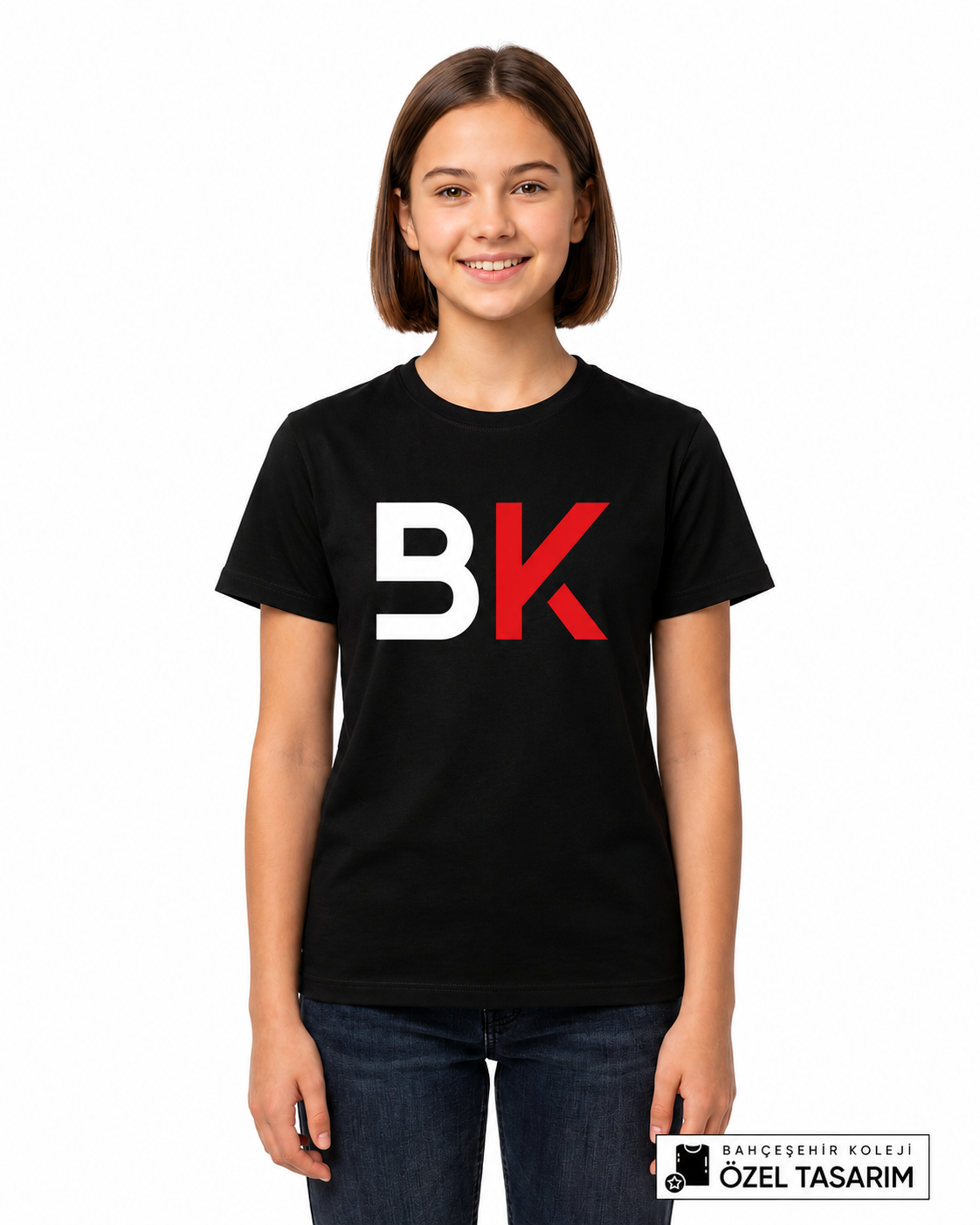 Bahçeşehir Koleji BK Logolu Özel Tasarım T-shirt