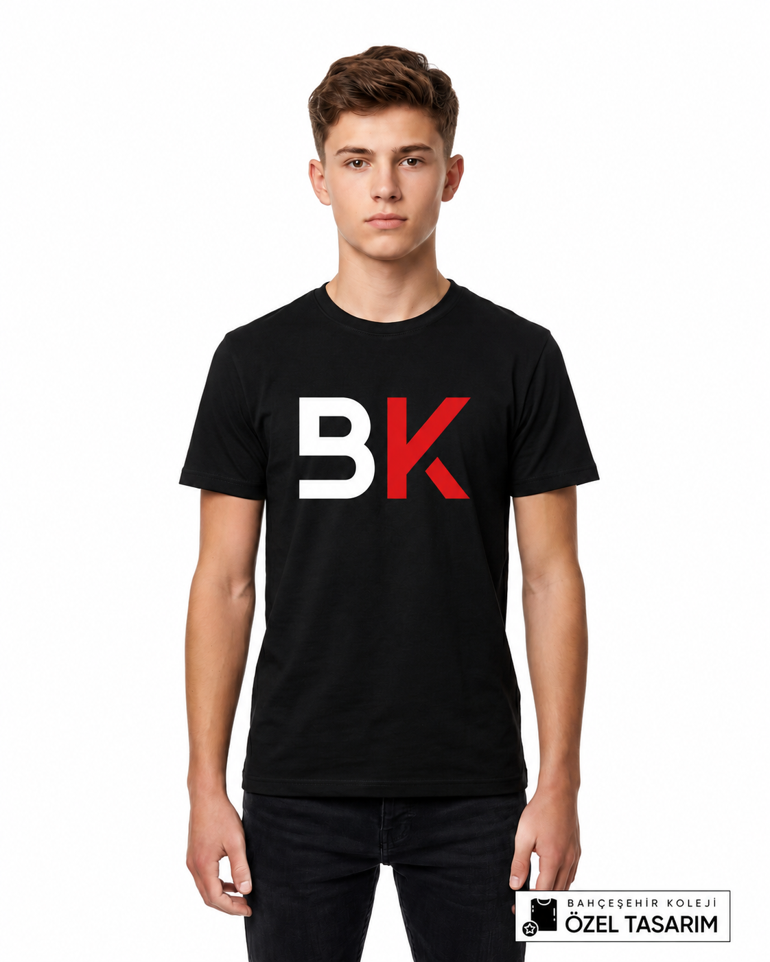 Bahçeşehir Koleji BK Logolu Özel Tasarım T-shirt