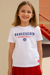 Bahçeşehir Basketball Tişört Beyaz