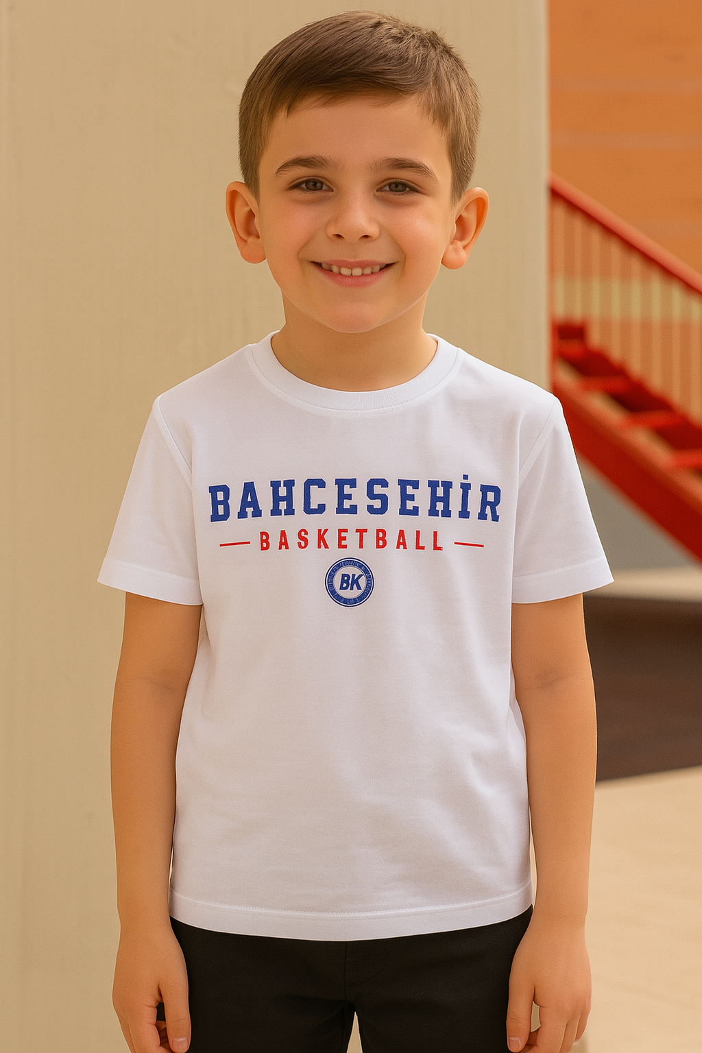 Bahçeşehir Basketball Tişört Beyaz