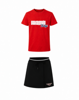 Bahçeşehir Koleji Özel Tasarım Kırmızı T-shirt + Şort Etek