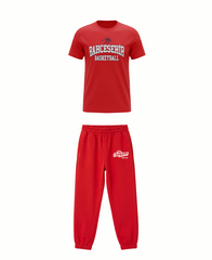 Bahçeşehir Koleji Kırmızı Basketball T-Shirt + Kırmızı Eşofman Kombini
