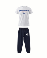 Bahçeşehir Koleji Beyaz Basketball T-Shirt + Koyu Lacivert Eşofman Kombini