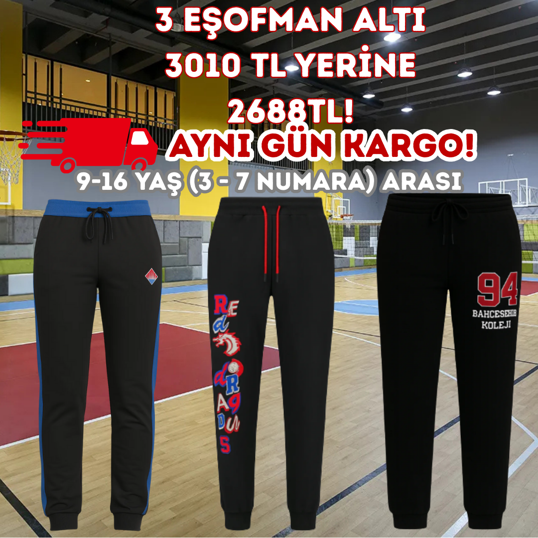 3lü Eşofman Altı ACİL KARGO