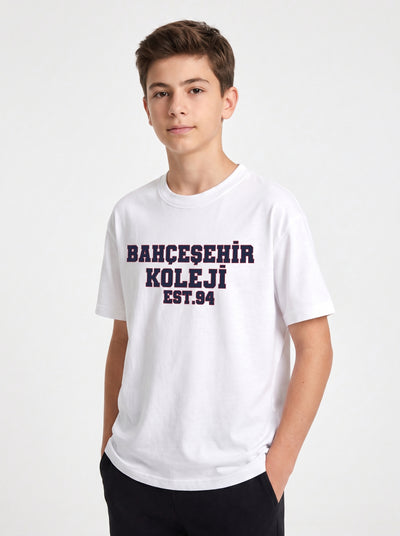 Bahçeşehir Koleji 26-27 Yeni Sezon Beyaz T-Shirt
