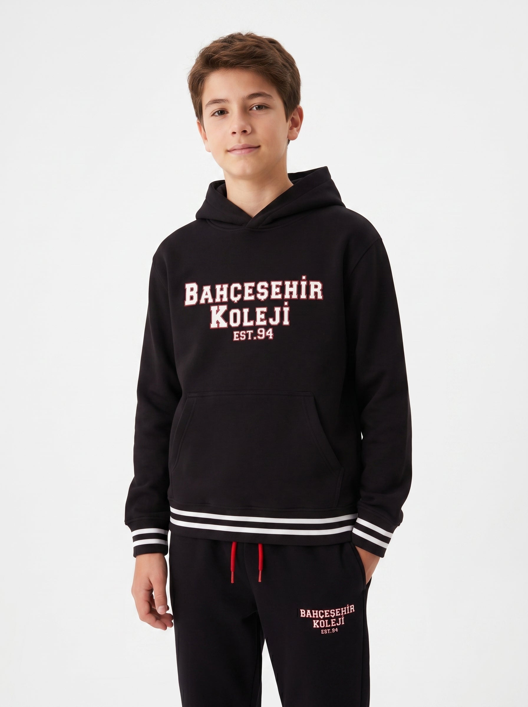 Bahçeşehir Koleji 26-27 Yeni Sezon Siyah Kapüşonlu Sweatshirt
