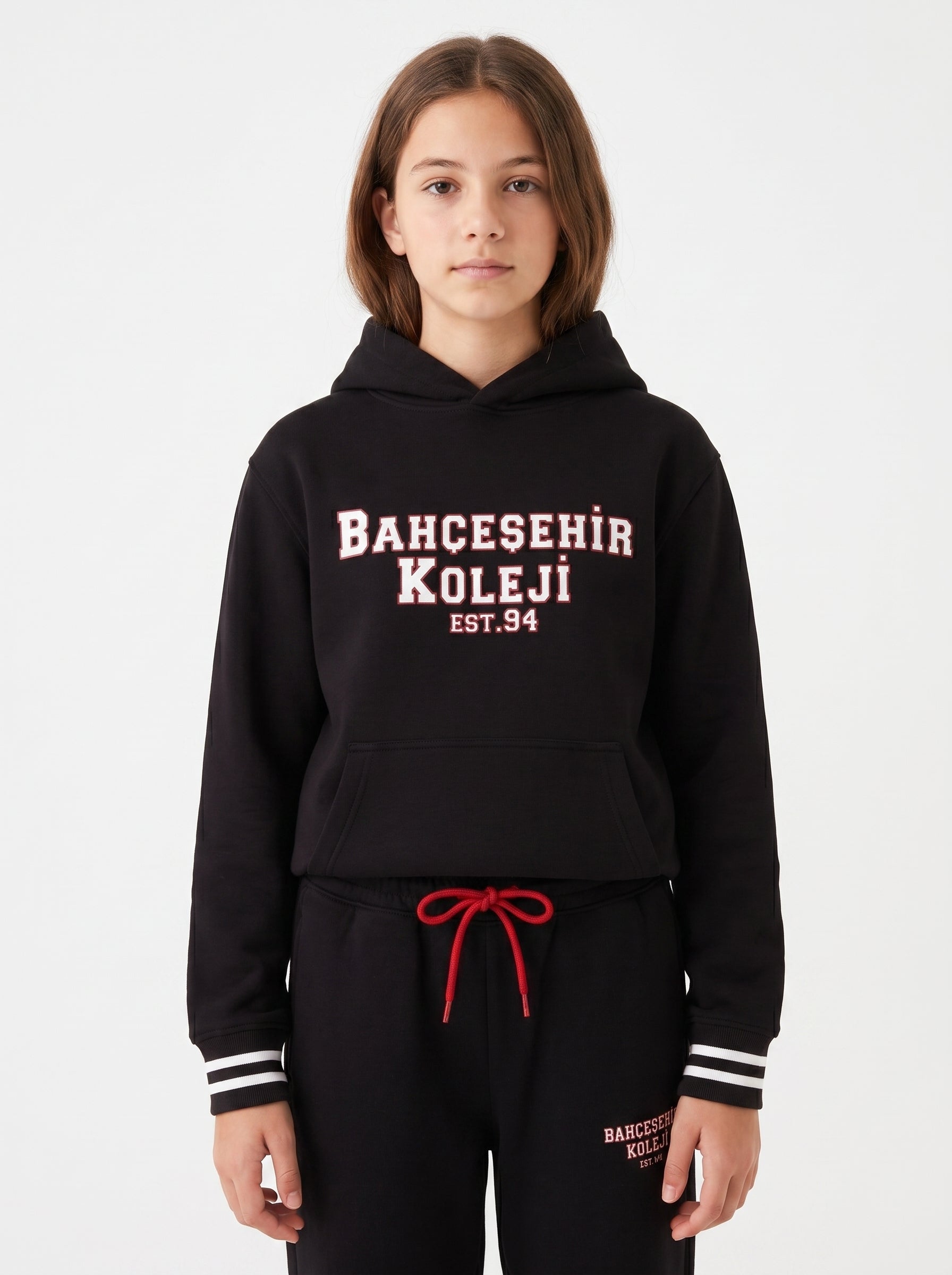 Bahçeşehir Koleji 26-27 Yeni Sezon Siyah Kapüşonlu Sweatshirt