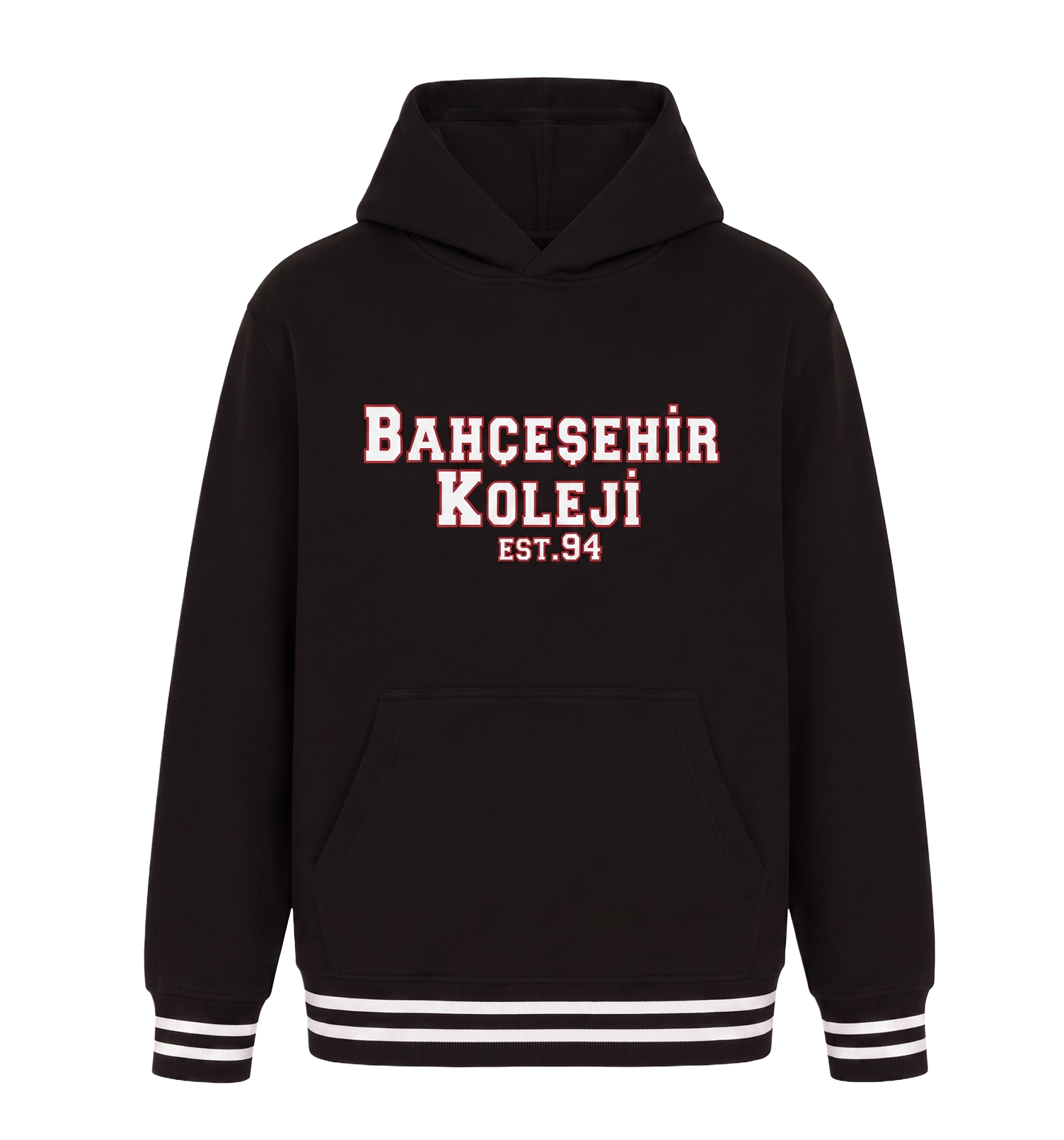 Bahçeşehir Koleji 26-27 Yeni Sezon Siyah Kapüşonlu Sweatshirt