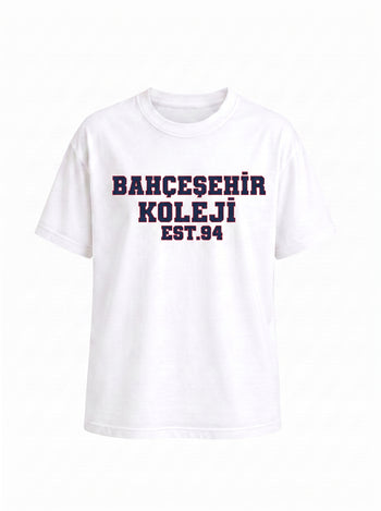 Bahçeşehir Koleji 26-27 Yeni Sezon Beyaz T-Shirt