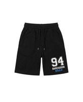Bahçeşehir College EST94 Series White-Blue Printed Black Shorts